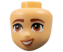 Plaatje in Gallery viewer laden, LEGO® los onderdeel Hoofd in kleur Licht Geelbruin 101132