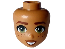 Plaatje in Gallery viewer laden, LEGO® los onderdeel Hoofd in kleur Medium Noga 101176