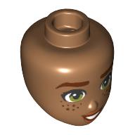 Plaatje in Gallery viewer laden, LEGO® los onderdeel Hoofd in kleur Medium Noga 101176