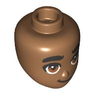 Plaatje in Gallery viewer laden, LEGO® los onderdeel Hoofd in kleur Medium Noga 101191