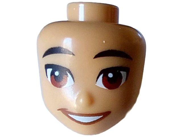 LEGO® los onderdeel Hoofd in kleur Licht Geelbruin 101222