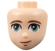 Plaatje in Gallery viewer laden, LEGO® los onderdeel Hoofd in kleur Lichte Noga 101247