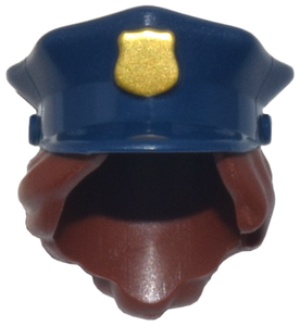 LEGO® los onderdeel Haar in kleur Donkerblauw 28430pb02