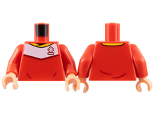 Plaatje in Gallery viewer laden, LEGO® los onderdeel Lijf met Motief Rood 973pb4961c04