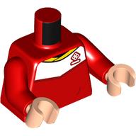 LEGO® los onderdeel Lijf met Motief Rood 973pb4961c04