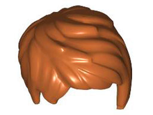 Plaatje in Gallery viewer laden, LEGO® los onderdeel Haar in kleur Donker Oranje 37823