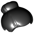 LEGO® los onderdeel Haar in kleur Zwart 93217