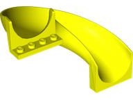 LEGO® los onderdeel Glijbaan in kleur Neon geel 11267