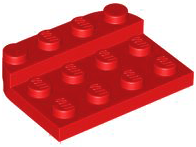 LEGO® los onderdeel Plaat Rond in kleur Rood 3263