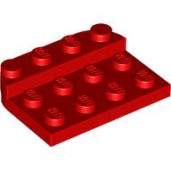 LEGO® los onderdeel Plaat Rond in kleur Rood 3263