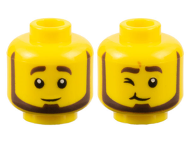 LEGO® los onderdeel Hoofd in kleur Geel 3626cpb3196