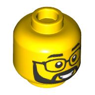 Plaatje in Gallery viewer laden, LEGO® los onderdeel Hoofd in kleur Geel 3626cpb3228