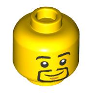 LEGO® los onderdeel Hoofd in kleur Geel 3626cpb3201