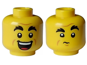 LEGO® los onderdeel Hoofd in kleur Geel 3626cpb3222
