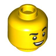 Plaatje in Gallery viewer laden, LEGO® los onderdeel Hoofd in kleur Geel 3626cpb3224