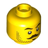 LEGO® los onderdeel Hoofd in kleur Geel 3626cpb3214