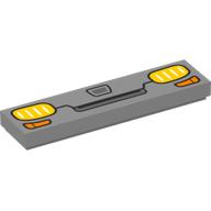 LEGO® Tegel met Motief Licht Blauwachtig Grijs 2431pb820