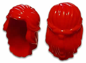 LEGO® los onderdeel Haar in kleur Rood 59363