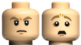 LEGO® los onderdeel Hoofd in kleur Lichte Noga 3626pb3238
