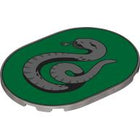 LEGO® los onderdeel Tegel Rond met Motief Zilver 65474pb09