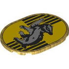 LEGO® onderdeel Tegel Rond met Motief Parel Goud 65474pb11