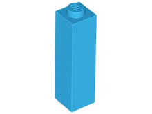 Plaatje in Gallery viewer laden, LEGO® los onderdeel Steen in kleur Donker Azuurblauw 14716