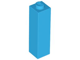 LEGO® los onderdeel Steen in kleur Donker Azuurblauw 14716