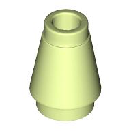 LEGO® los onderdeel Kegel in kleur Geelachtig Groen 4589b