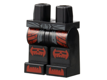 Plaatje in Gallery viewer laden, LEGO® los onderdeel Benen met Motief Zwart 970c00pb1459