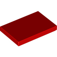 LEGO® los onderdeel Tegel met Motief Rood 26603pb298