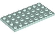 LEGO® los onderdeel Plaat Algemeen in kleur Licht Aqua 3035
