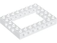 Plaatje in Gallery viewer laden, LEGO® los onderdeel Technische Steen in kleur Wit 32532