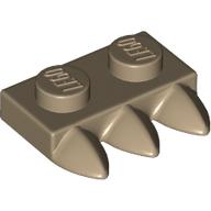 LEGO® los onderdeel Plaat Aangepast Donker Geelbruin 15208