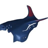 Plaatje in Gallery viewer laden, LEGO® Dier Onderdelen met Motief Donkerblauw 2812pb01