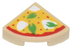 LEGO® onderdeel Tegel Rond met Motief Geelbruin 25269pb030