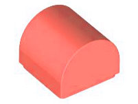 LEGO® los onderdeel Dakpan Gebogen in kleur Koraal 49307
