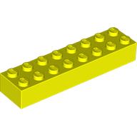 Plaatje in Gallery viewer laden, LEGO® los onderdeel Steen in kleur Neon geel 3007