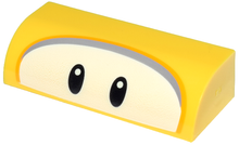 Plaatje in Gallery viewer laden, LEGO® los onderdeel Dakpan Gebogen met Motief Geel 6191pb033