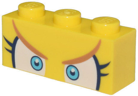 LEGO® los onderdeel Steen met Motief in kleur Geel 3622pb140