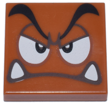 Plaatje in Gallery viewer laden, LEGO® onderdeel Tegel met Motief Donker Oranje 3068pb2155
