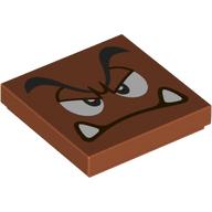 Plaatje in Gallery viewer laden, LEGO® onderdeel Tegel met Motief Donker Oranje 3068pb2155