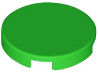 LEGO® los onderdeel Tegel Rond in kleur Fel Groen 14769