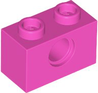 Plaatje in Gallery viewer laden, LEGO® los onderdeel Technische Steen Donker Roze 3700