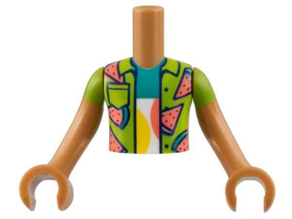 LEGO® los onderdeel Romp in kleur Medium Noga FTBpb078c01