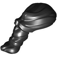 Plaatje in Gallery viewer laden, LEGO® los onderdeel Haar in kleur Zwart 75512