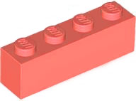 LEGO® los onderdeel Steen in kleur Koraal 3010