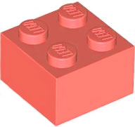 LEGO® los onderdeel Steen in kleur Koraal 3003