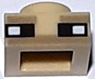 Plaatje in Gallery viewer laden, LEGO® los onderdeel Plaat met Motief Geelbruin 3024pb023