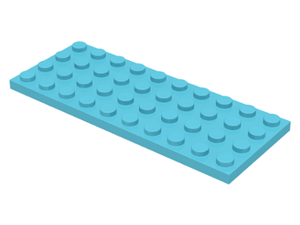 LEGO® los onderdeel Plaat Algemeen Medium Azuurblauw 3030