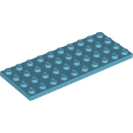 LEGO® los onderdeel Plaat Algemeen Medium Azuurblauw 3030